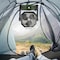 Wakeman Camping Fan with Tent Light - 5400mAh Rechargeable Portable Fan with Light by Wakeman Green 75-CMP1135 - alternate 10